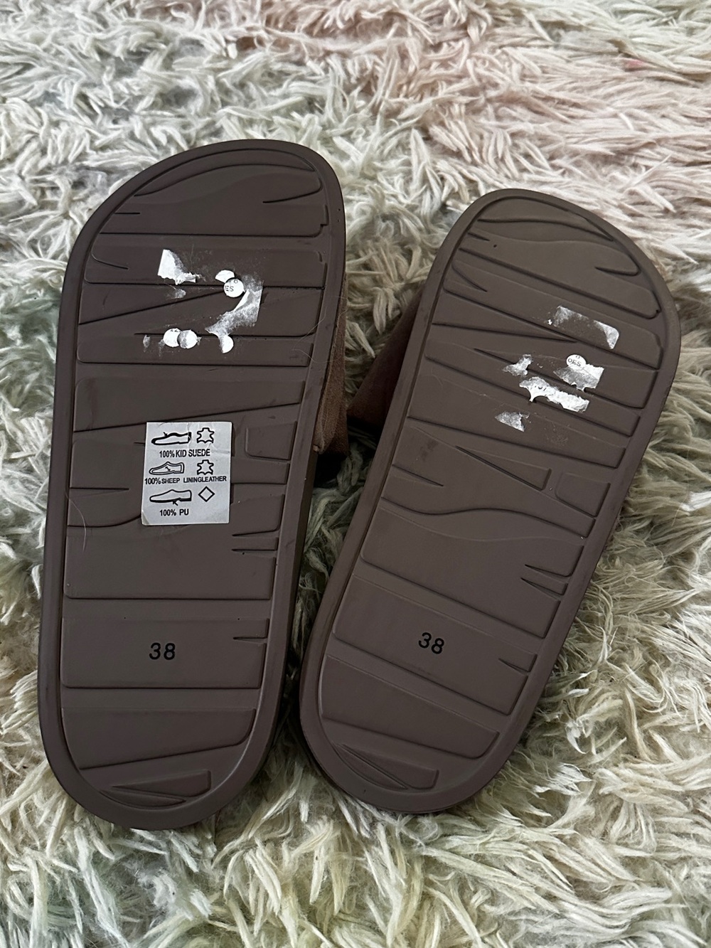 AllSaints Karli Suede Sliders Size 38 - Picture 9 of 9